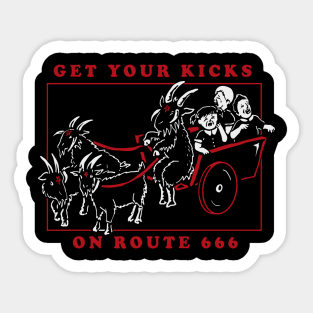 Route 666 Sticker